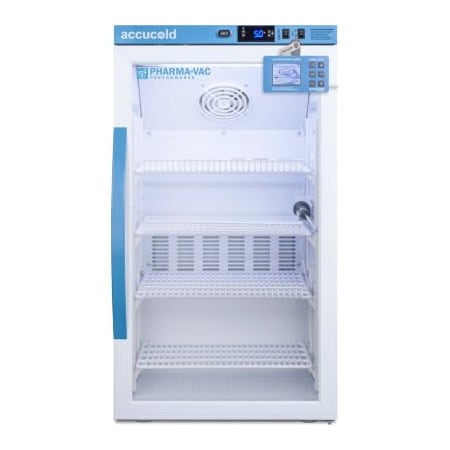 Accucold Counter Height Vaccine Refrigerator, 3 CuFt, 19W X 19D X 34H, Glass Door